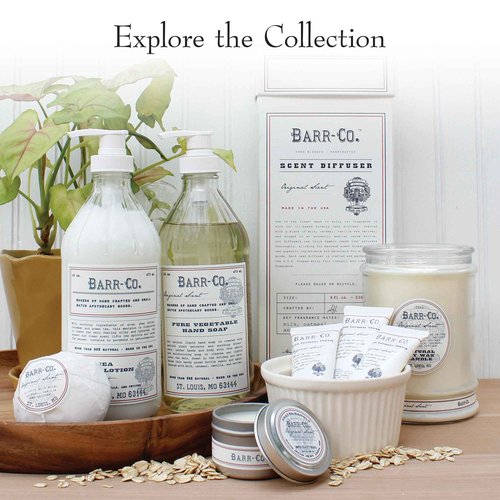 BARR-CO. Original Scent Shea Butter Lotion for Dry Skin Set, Tranquil Milky Scent with Oat, Vanilla & Vetiver, Shea Moisturizing Lotion for Sensitive Skin, 16 fl oz each (Pack of 2)