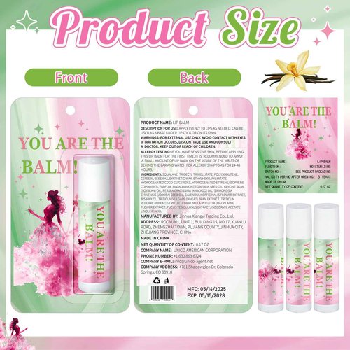 Swiffen 50 Pack Halloween Witch Lip Balms Bulk Pink and Green Party Favors Princess Gift Set Witched Party Favors Baby Shower Birthday Supplies Halloween Decoration Makeup Accessories Bag Stuffers