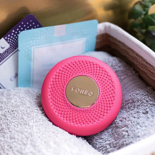 FOREO UFO mini Skincare Treatment, Anti Aging Face Moisturiser, Increased Skin Care Absorption, Pearl Pink
