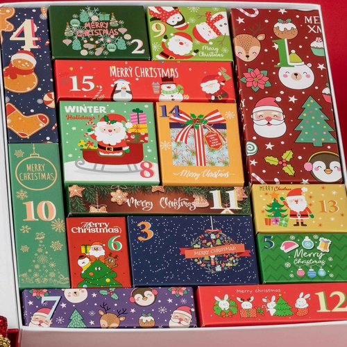 Christmas Gift Set, Bath and Body Gifts Sets for Women, Merry Christmas Surprise Box, 15pcs Luxury Spa Gifts for Her, Teen Girls, New Year Surprise Christmas Skincare Set, Advent Calendar