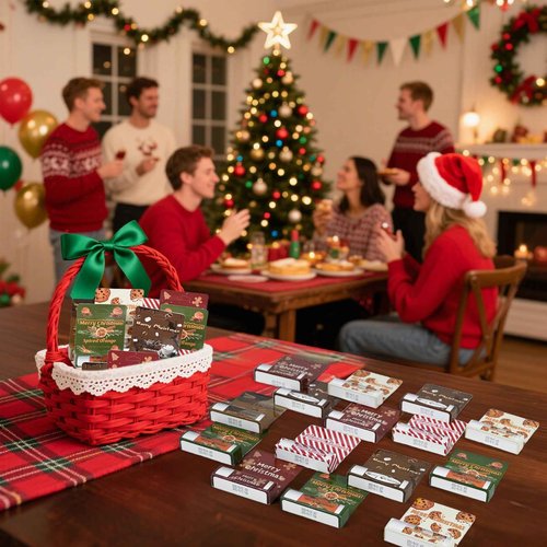 Kuabiz 24 Pcs Christmas Lip Balm Gifts Bulk Cute Stocking Goodie Bags Stuffers 6 Flavors Holiday Small Gifts Xmas Party Supplies Moisturizer Butter Care Mint Candy Christmas Limited Edition