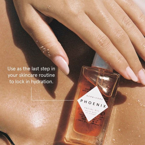 HERBIVORE Phoenix Deep Renewal Anti-Aging Facial Oil with Rosehip, CoQ10, Vitamin E & Antioxidants | Helps Improve Skin Texture + Tone | Vegan, Plant-Based, Cruelty-Free, 30 mL / 1 oz