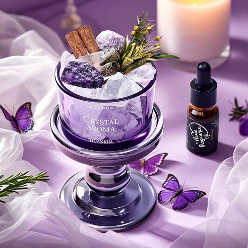 Golray Lavender Gifts for Women Friendship Gift Basket, Purple Dream Healing Fireless Aromatherapy/Thermos Set, 30th 40th 50th Women Self Care Spa Birthday Christmas Gifts for Her Sister Mom