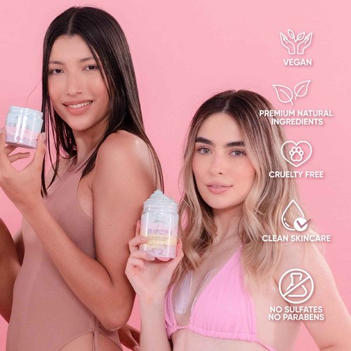 Olivia Buttocks & Breasts Body Exfoliator Scrub & Moisturizer Care Kit