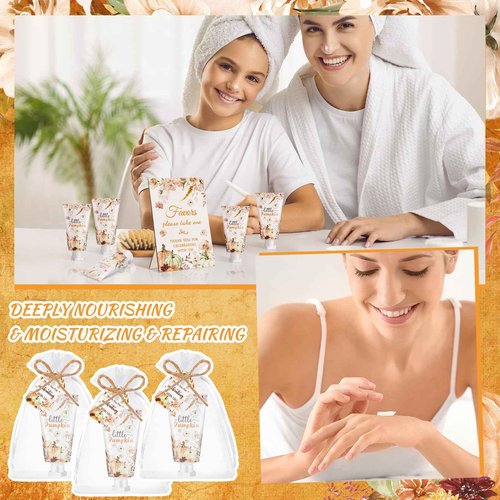 Dansib 48 Sets Fall Hand Cream Bulk Gifts for Guest Baby Shower Party Favors Travel Size Pumpkin Hand Cream with Thank You Cards for Autumn Thanksgiving Party Supplies(Fall Pumpkin)
