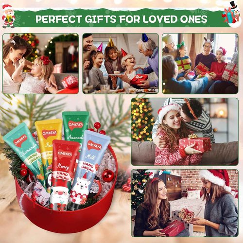 70 Pack Christmas Hand Cream Gift Set, Hand Lotion Travel Size, Mini Hand Cream, Lotion bulk,Stocking Stuffers Christmas Holiday Gifts For Women Coworker,Moisturizing Hand Creams for Dry Cracked Hands