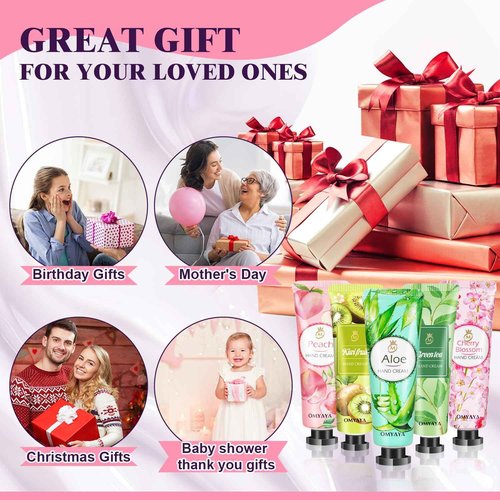 KIYTARBOO 120 Pack Hand Cream Gift Set, Travel Size Lotion, Mini Hand Creams, Teacher Appreciation Gifts, Hand Cream for Dry Cracked Hands, Bulk Christmas Gifts for Coworkers Adults Women Nurse