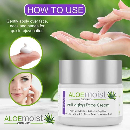 AloeMoist Anti Aging Retinol Cream and 2.5% Retinol Serum for Face