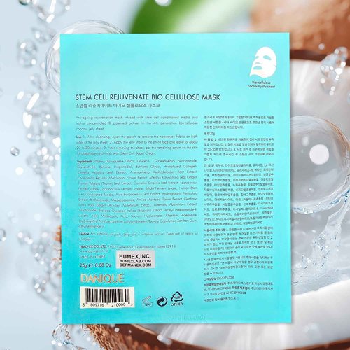 Dermanex DANIQUE Bio-Cellulose Sheet Mask – Premium Korean Skincare for Hydrated, Nourished, and Smooth-Looking Skin (25g * 4EA)
