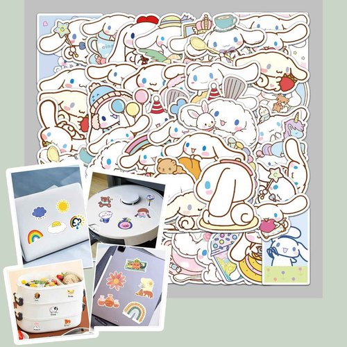 PJKJEUU Kawaii Accessories Gift Set Include Cute Headband, Hair Band, Hair Ties,Hair Clips, Purse Stickers Necklace Bracelet (Blue)