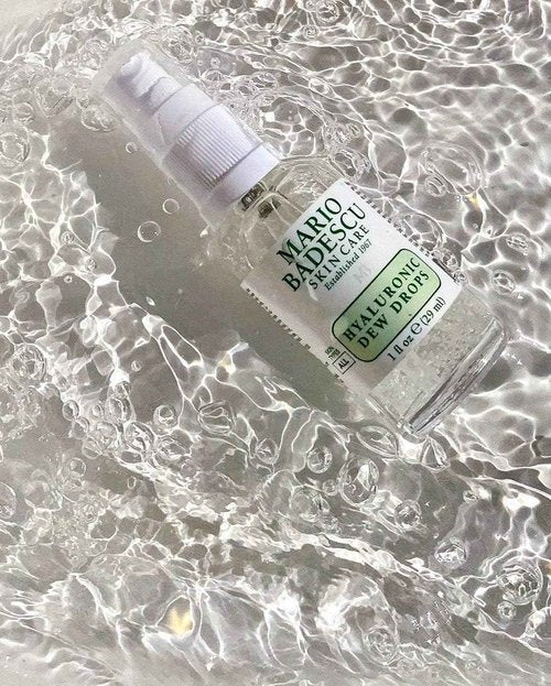 Mario Badescu Dewy Skin Duo - Hyaluronic Dew Cream & Dew Drops – Hydrating Niacinamide & Hyaluronic Acid Moisturizer & Face Serum for Dewy, Glass-Like Skin – Lightweight & Oil-Free