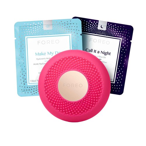 FOREO UFO mini Skincare Treatment, Anti Aging Face Moisturiser, Increased Skin Care Absorption, Pearl Pink