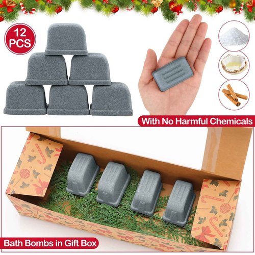 Demissle Toaster Shaped Bulk Bath Bomb Funny Gift Bath Bombs 50g Novelty Christmas Bath Bombs Weird Bath Bomb Gift with Fizz Effect for Men Women Relaxing Refreshing(12 Pcs)