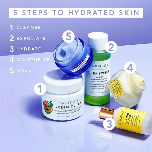 Farmacy Hyaluronic Acid Serum for Face - Filling Good Anti Aging Skin Care + Hydrating Face Serum - Plumping + Smoothing Wrinkle Serum to Visibly Firm Skin for a Youthful Complexion (30ml)