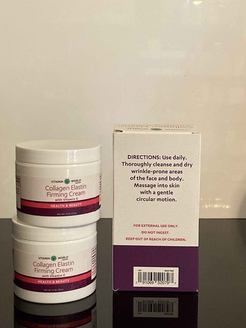 Collagen Elastin Firming Cream With Vitamin E 2 4 oz. (113 G) Jars
