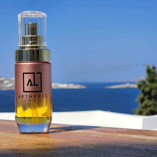 Aetheric Labs Glow Face Oil - Moringa, Rosehip & Argan Serum for Dry, Oily & Acne-Prone Skin - Hydrating, Non-Comedogenic, Vegan Skincare - Natural, 1.35 fl oz
