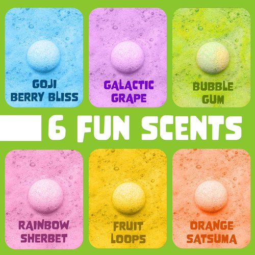 Mystical & Slime Surprise Bath Bomb Bundle: 6-Pack Mystical Bath Bombs + 6-Pack Slime Bath Bombs with Toys Inside