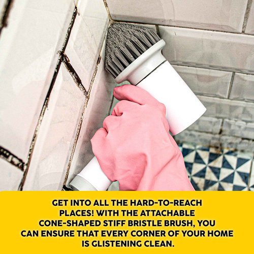SYNOSHI 12 Replaceable Brush Heads (2 Round + 6 Sponge + 2 Steel + 2 Cone)