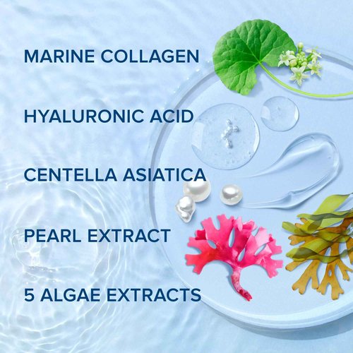 MAREE Bundle - Face Moisturizer Cream, Acne Clearing Devices, Sheet Moisturizing Masks - Marine Collagen & Hyaluronic Acid, Retinol, Tea Tree Oil - Anti Aging Face Cream, Hydrocolloid Acne Therapy