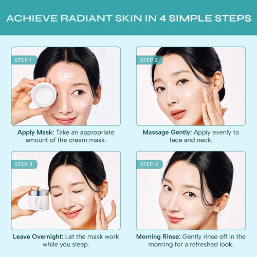 Marinavi - Sleeping Overnight Cream for Skin care - Anti-Aging Overnight Cream - Natural Skincare - Overnight Face Mask - Anti-Wrinkle Skincare - Hydrating, Soothing, & Healing