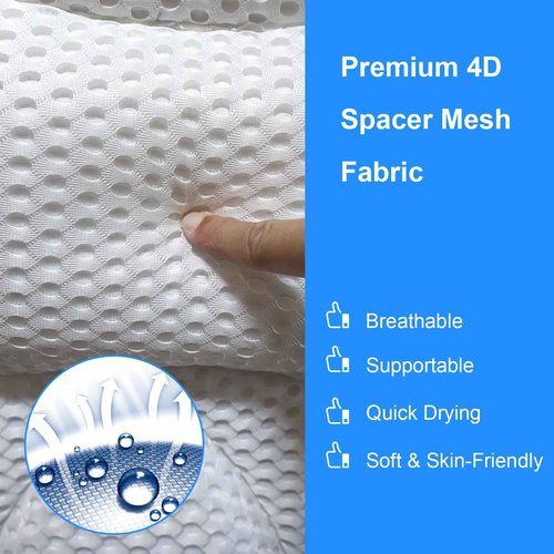 Luxury Oversized Bath Tub Pillow Fits All Bathtubs, Secure Support for Head,Neck,and Back Rest,Relaxing Spa Gifts for Women,Extra Thick & Soft,Anti-Slip Suction Cups,Washable