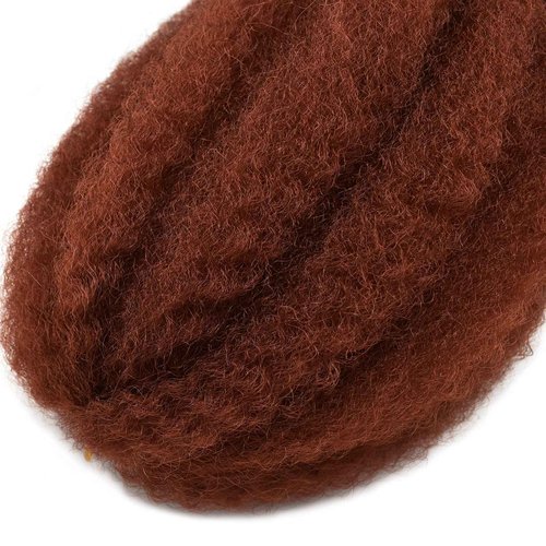 Ms.Priceless 24 Inch Marley Hair Marley Twist Braiding Hair for Faux Locs for Butterfly Locs Long Afro Kinky Cuban Twist Crochet hair for Black Woman Copper Red Colour (#350, 3Packs-24 Inch)