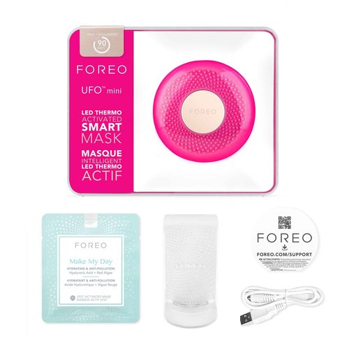 FOREO UFO mini Skincare Treatment, Anti Aging Face Moisturiser, Increased Skin Care Absorption, Pearl Pink