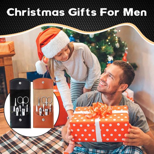 Huquary 12 Sets Christmas Gifts for Men Gifts Bulk Nail Clipper Multitool Pens Leather Wallet Keychain Party Favor