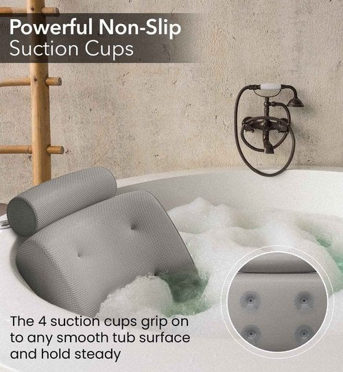Everlasting Comfort Bath Pillow & Arm Rest Pad Bundle - Elevate Your Bath and Desk Experience