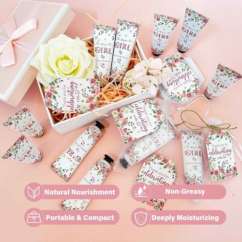 50 Sets Baby Girls Hand Cream Bulk Baby Shower Favors Gifts for Guests,Wedding Bridal Shower Hand Cream Thank You Gifts, Thanksgiving, Christmas Party Favor Travel Size Hand Lotion Bulk(baby girls)