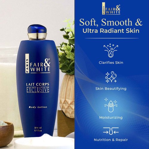 FAIR & WHITE Lait Corps Exclusive Whitenizer Body Lotion - 17 Fl oz / 500 ml