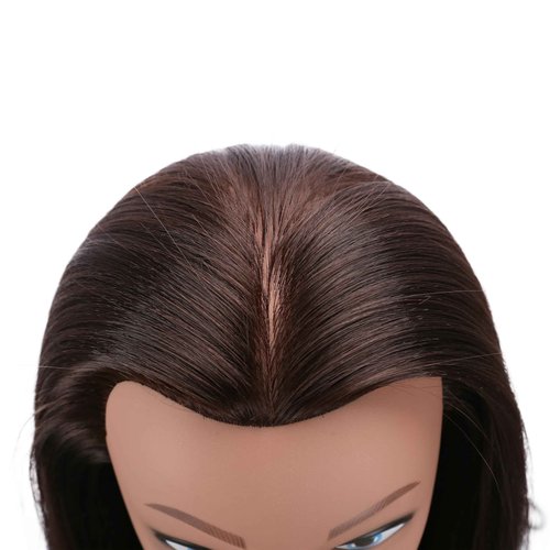 28'' Mannequin Head Long Hair Styling Training Head Dolls for Cosmetology Manikin Maniquins Practice Head with Clamp Stand Holder (biaobang)