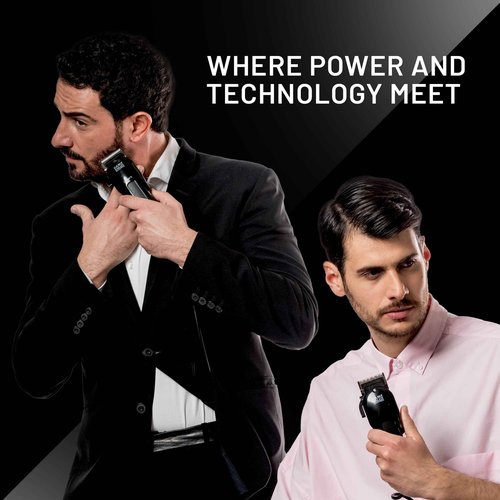 GA.MA Magnetic Clipper Pro 9 Xpert, High-Performance Motor, DLC F-Wedge Blade, Adjustable Taper Lever, 4 Combs