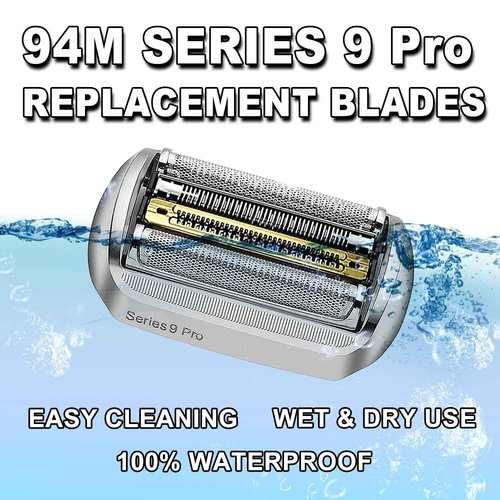 New Series 9 Pro 94M Electric Replacement Shaver Head Accessories blade Compatible with Braun Series 9 Pro Foil 9290cc, 9291cc, 9370cc, 9376cc, 9293s, 9260s, 9295cc, 9385cc (2PACKS)