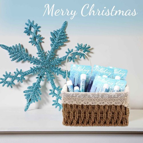 36 Pcs Christmas Snowflake Lip Balm Bulk Winter Honey Moisturizing Lip Balm Christmas Appreciation Gifts for Coworkers Teachers Employee Nurse Women Family Baby Shower Wedding Party Supplies