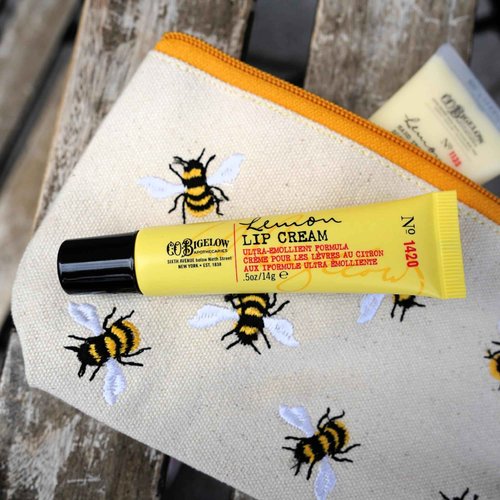C.O. Bigelow Lemon Body Cream No. 005, 8 oz. & Lemon Lip Cream Trio, 0.5 oz. (Pack of 3)
