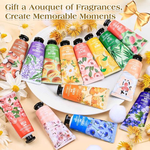VISCOO 84 Pack Hand Cream Gifts Set for Women, Stocking Stuffers for Women Teengirls, Christmas Gifts, Bulk Gifts, Small Gifts,Mini Moisturizing Hand Lotion Travel Size in Bulk for Dry Cracked Hands