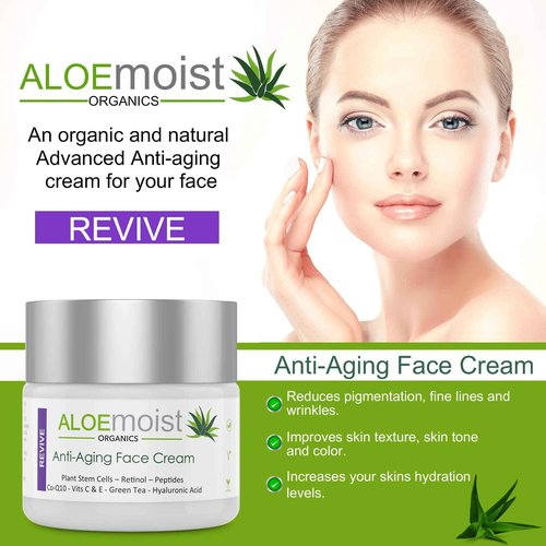 AloeMoist Anti Aging Retinol Cream and 2.5% Retinol Serum for Face