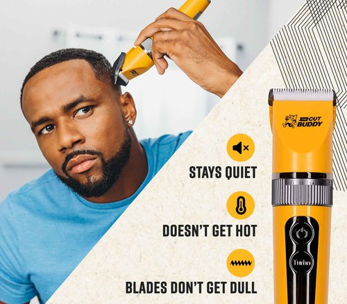 The Cut Buddy Clipper & Grooming Set + Mini Compact Foil Electric Face & Head Shaver for Men