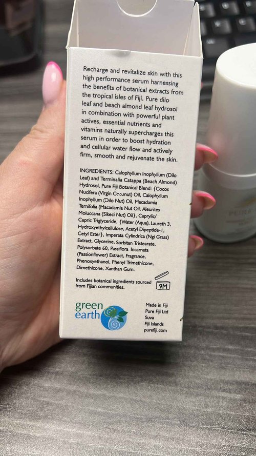 Pure Fiji Multi-Active Serum for Face and Skin, Anti-Aging Vitamin C Serum for Face and Daily Moisturizer, Anti Wrinkle Facial Serum, 1 Ounce