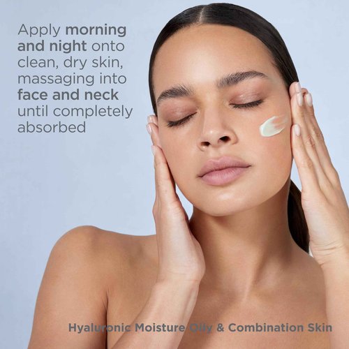 ISDIN Hyaluronic Moisture Oily & Combination Skin Mattifying Daily Face Moisturizer with Hyaluronic Acid 1.76 OZ (Eco-Refill)