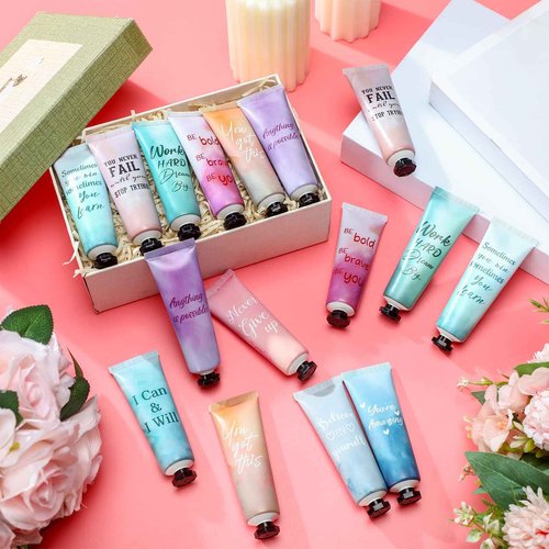 60 Pack Employee Appreciation Gifts Hand Cream Bulk Inspirational Natural Fragrance Hand Lotion Christmas Winter Thank You Gifts for Women Teacher Nurse Coworker Staff Team Birthday Baby Shower