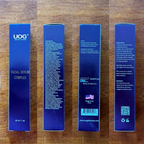 UOG (United One) Face Serum Complex – Hydrating & Firming Face Serum| Lifts, Tightens & Improves Skin Texture | Reduces Fine Lines & Wrinkles for Neck & Jawline | 50ml/1.7oz