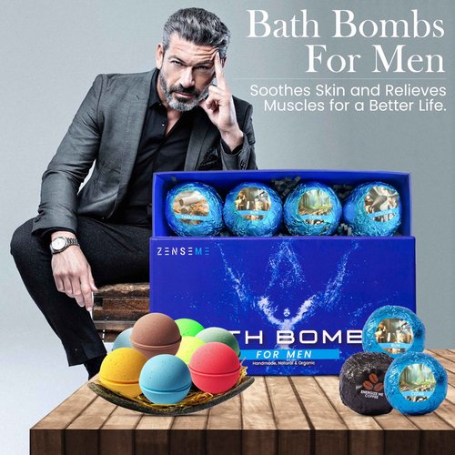 Bundle of 16 Bath Bombs for Men and Women - Organic Bath Bombs with Feminine Scents for Her - 2.5 Oz Gift Set of 16 Scented All Natural Bath Bombs with Natural Essential Oils
