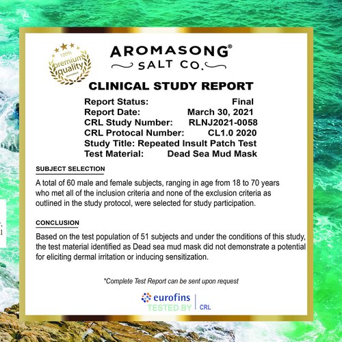 Aromasong Dead Sea Spa Bundle: 100% Pure Dead Sea Salt 19 Lb & Dead Sea Mud Mask