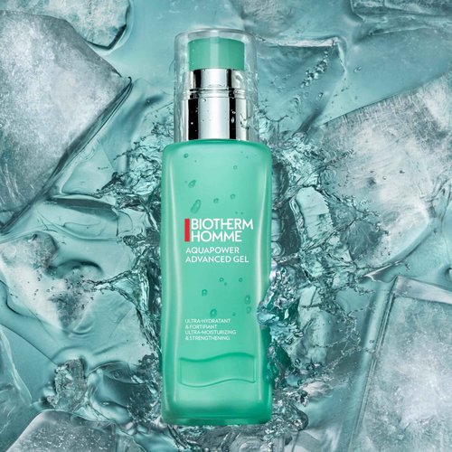 Biotherm Aquapower Advanced Gel, Men's Face Moisturizer That Hydrates And Strengthens Skin, Fresh And Fast-Absorbing Water-Gel Formula, 3.4 Fl. Oz